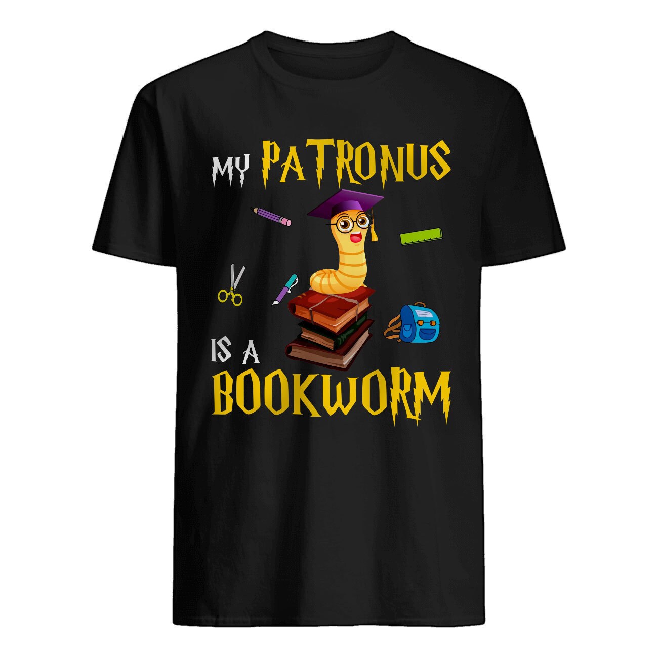 my patronus is a bookworm t shirt