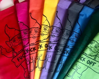 Garden gnome tote bag