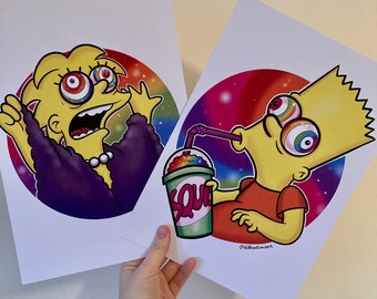A4 Simpsons Print