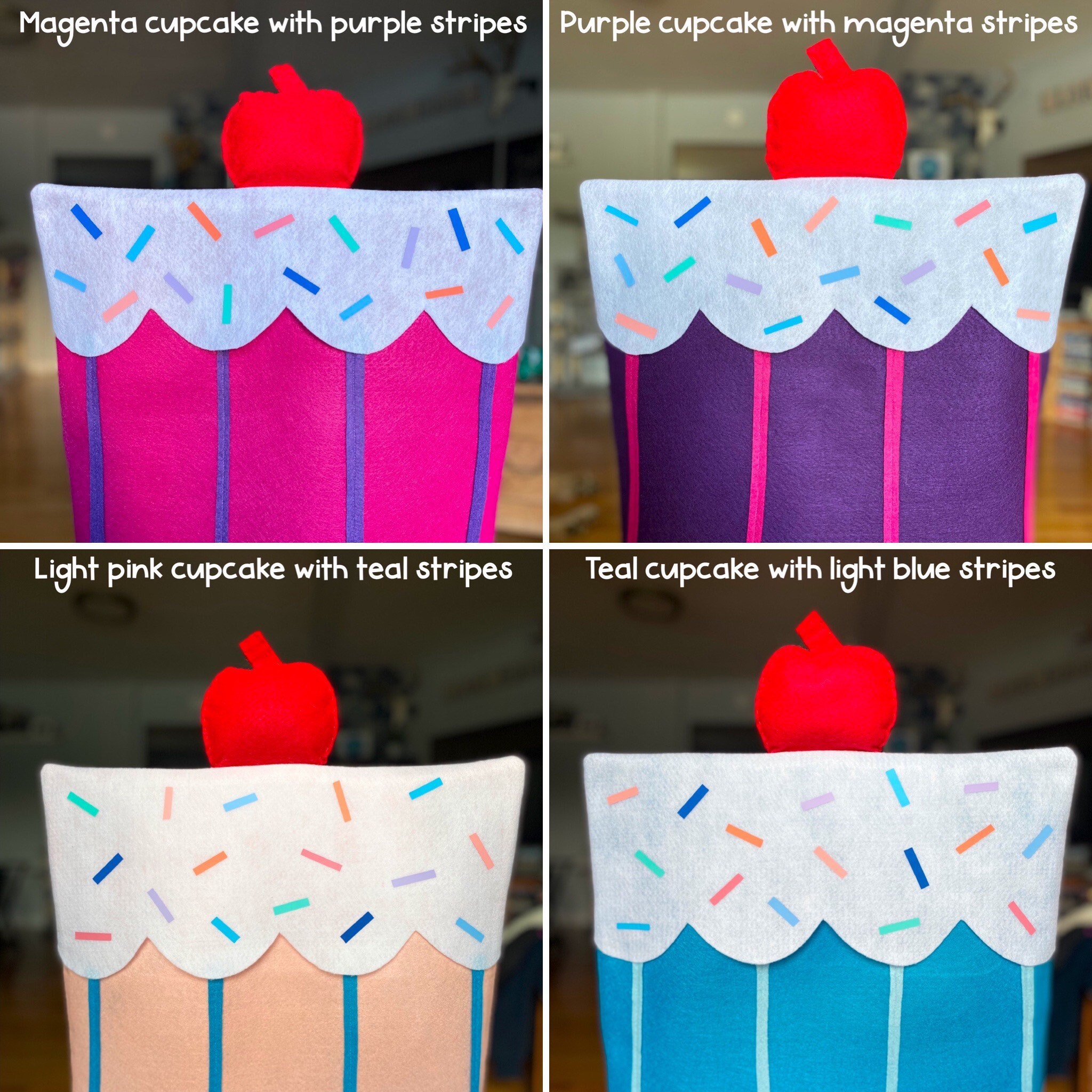 Custom Birthday Cupcake Chair Covers Birthday Decor Etsy Canada