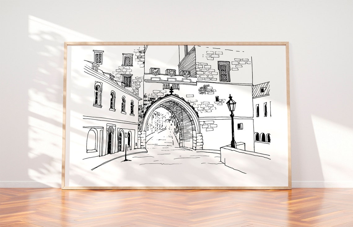 Prague Wall Art. Printable Image. Wall Decor. Urban Landscape. Etsy