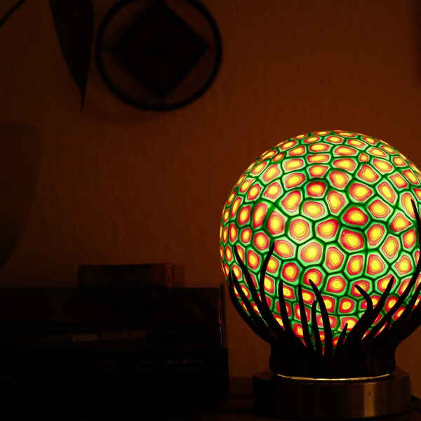 WONDERLAMP ~ Lampe tactile recouverte d'un beau design fimo_ (unique)