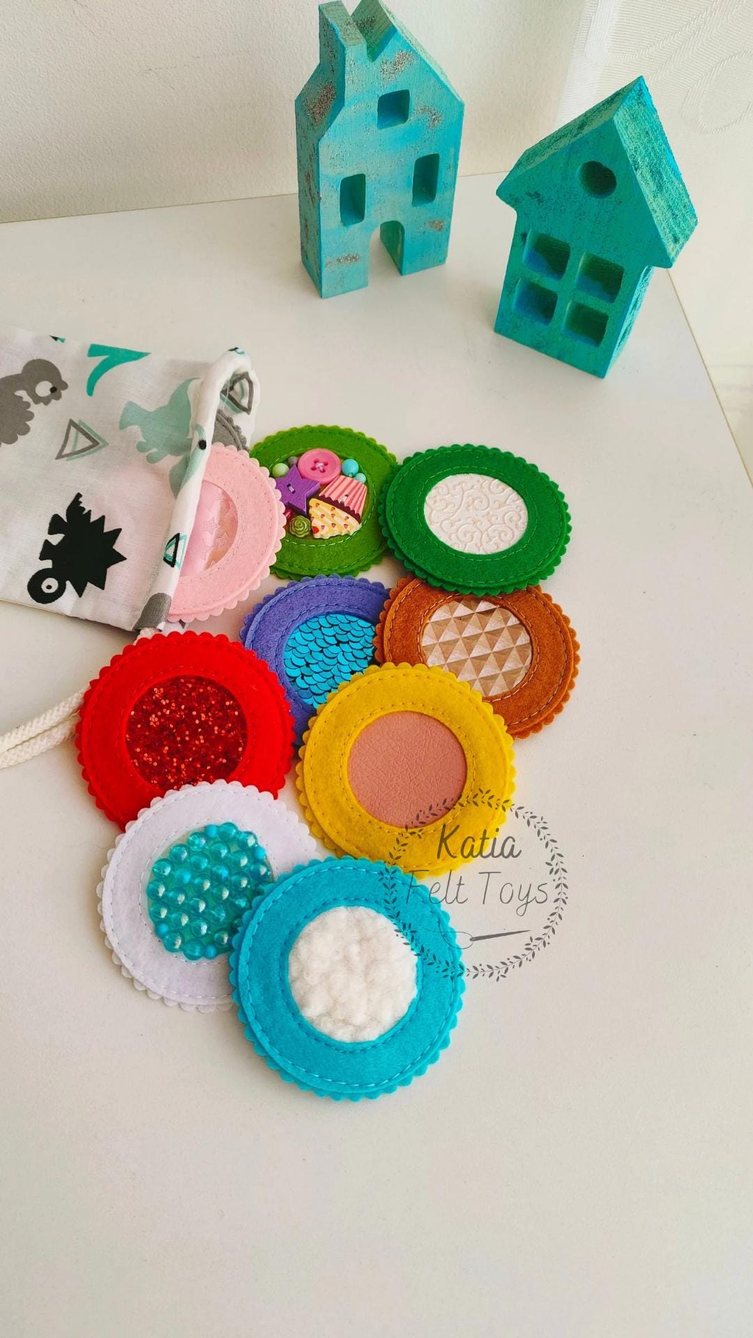 Tactile Sensory Cards Pack, Montessori Toys, Educational Cards for ...