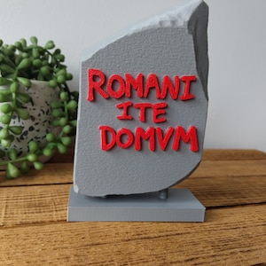 Romani Ite Domum Sign, Life of Brian Quote, Funny Desk Decor, Gift for Him