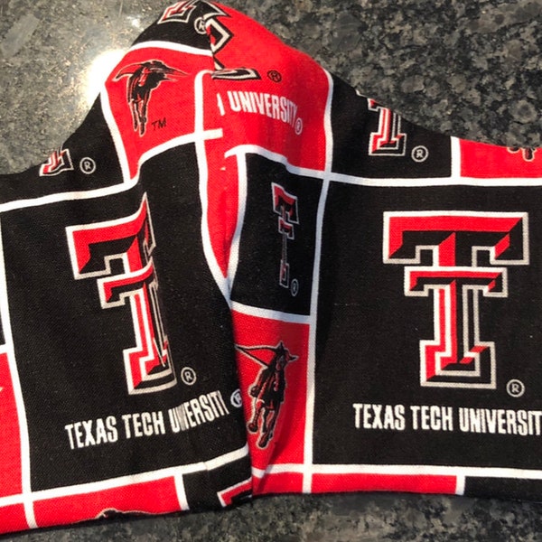 Texas Tech Face Mask Etsy