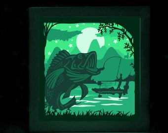 Download Fishing Shadow Box Etsy