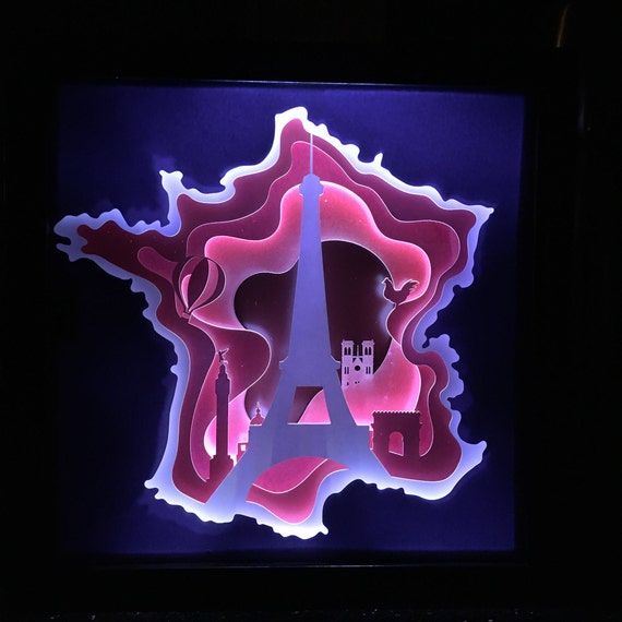 Download Svg Digital Download Files Shadow Box Svg Digital Download Files 3d Paper Cut Light Box Template Italy Paris For Cricut Art Collectibles Drawing Illustration Vadel Com