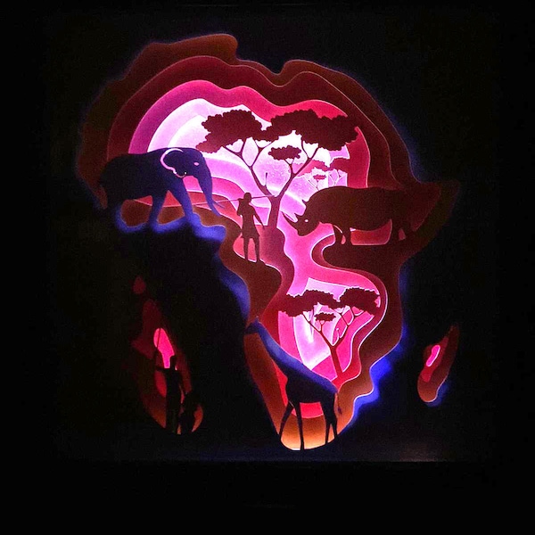 Africa, Safari, Elephant 3D Paper Cut Light Box Template, SVG Digital Download Files, Shadow Box SVG Digital Download Files, Africa, Safari, Elephant 3D Paper Cut Light Box Template, SVG Digital Download Files, Shadow Box SVG Digital Download Files,