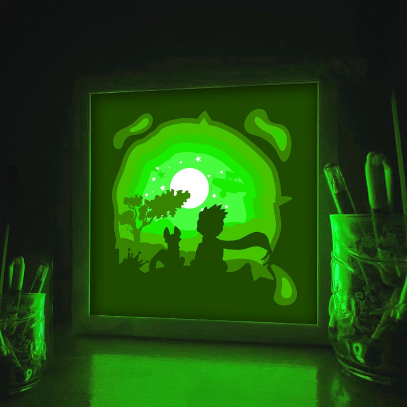 Download 3d Paper Cut Box Space Light Box Template Layer Svg Little Prince Shadow Box 3d Fox Paper Cut Lightbox Template Art Collectibles Digital Efp Osteology Org