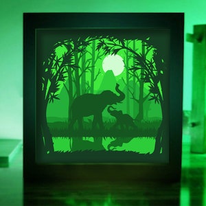 Free Free 119 Elephant Shadow Box Svg SVG PNG EPS DXF File