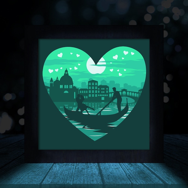 Venice Paper Cut Light Box Template, Italy Venice, 3D Papercut LightBox SVG File, light box svg, Love file Cricut svg, Paper Cut Light Box Venice Paper Cut Light Box Template, Italy Venice, 3D Papercut LightBox SVG File, light box svg, Love file Cricut svg, Paper Cut Light Box