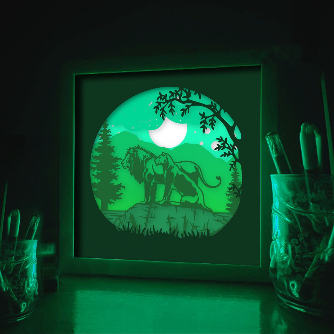 Free Free Lion King Shadow Box Svg 179 SVG PNG EPS DXF File