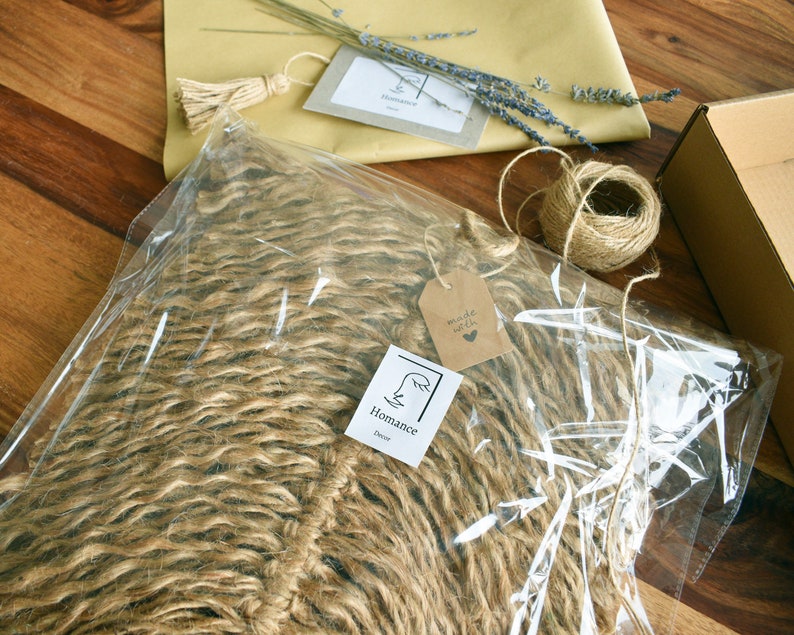 Extra Large Minimalist Jute Feather Wall Art Decor Dried Etsy