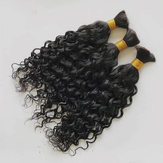 Curly Peruvian Human Hair Bulk for Braiding No Weft Extension Unprocessed Remy  Hair Weaving Micro Braids 100g 1/2/3piece Hair Extensions -  Australia