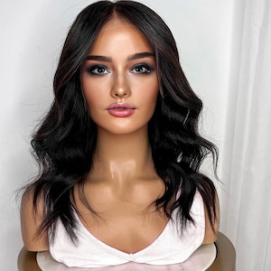 Natural Black Body Wave Lace Front Human Hair Wigs Brazilian Remy Hair Transparent Lace Frontal Wig For Women Glueless Pre Plucked Wigs