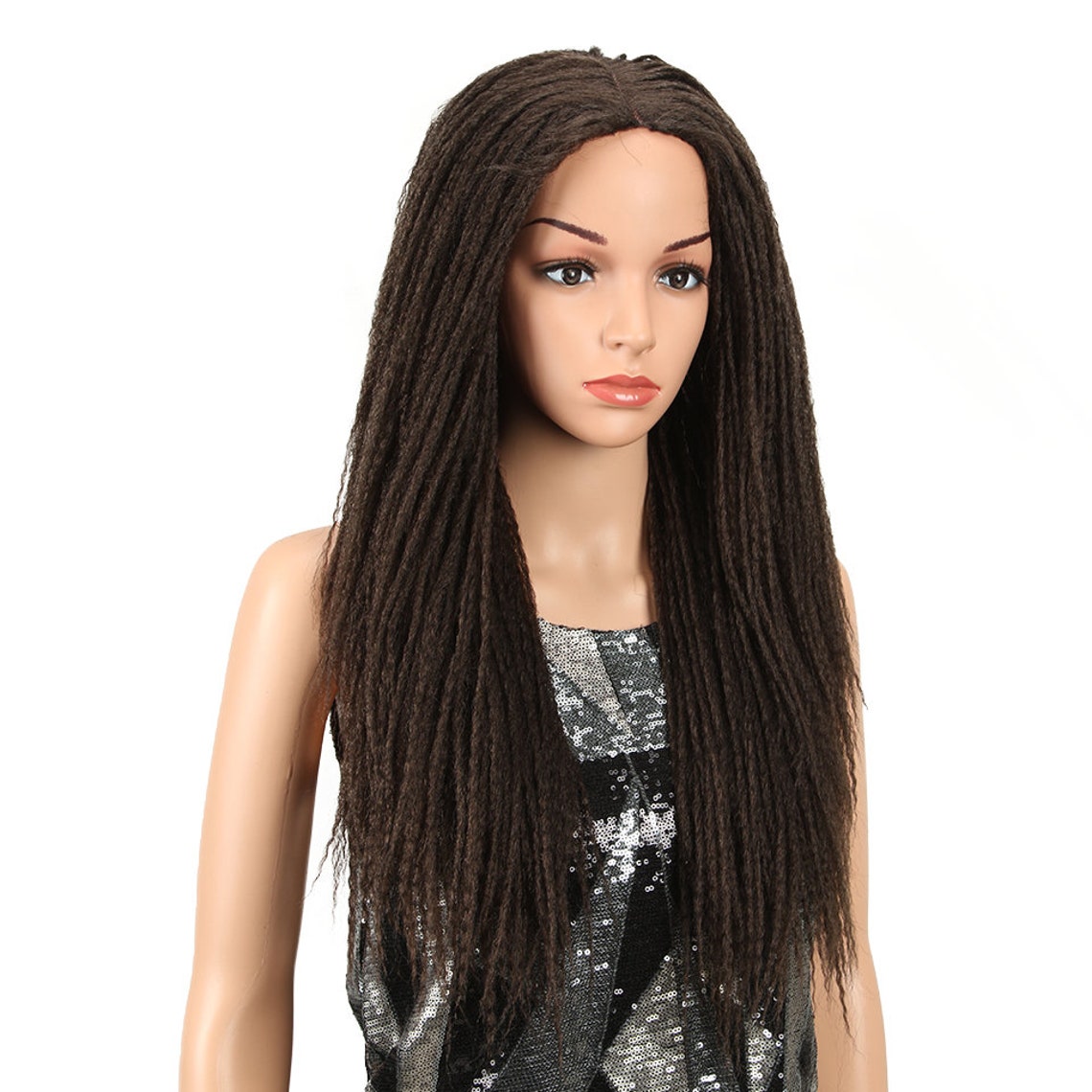 Luxury Wigs 26 Inch Synthetic Lace Front Wigs For Black Women Etsy
