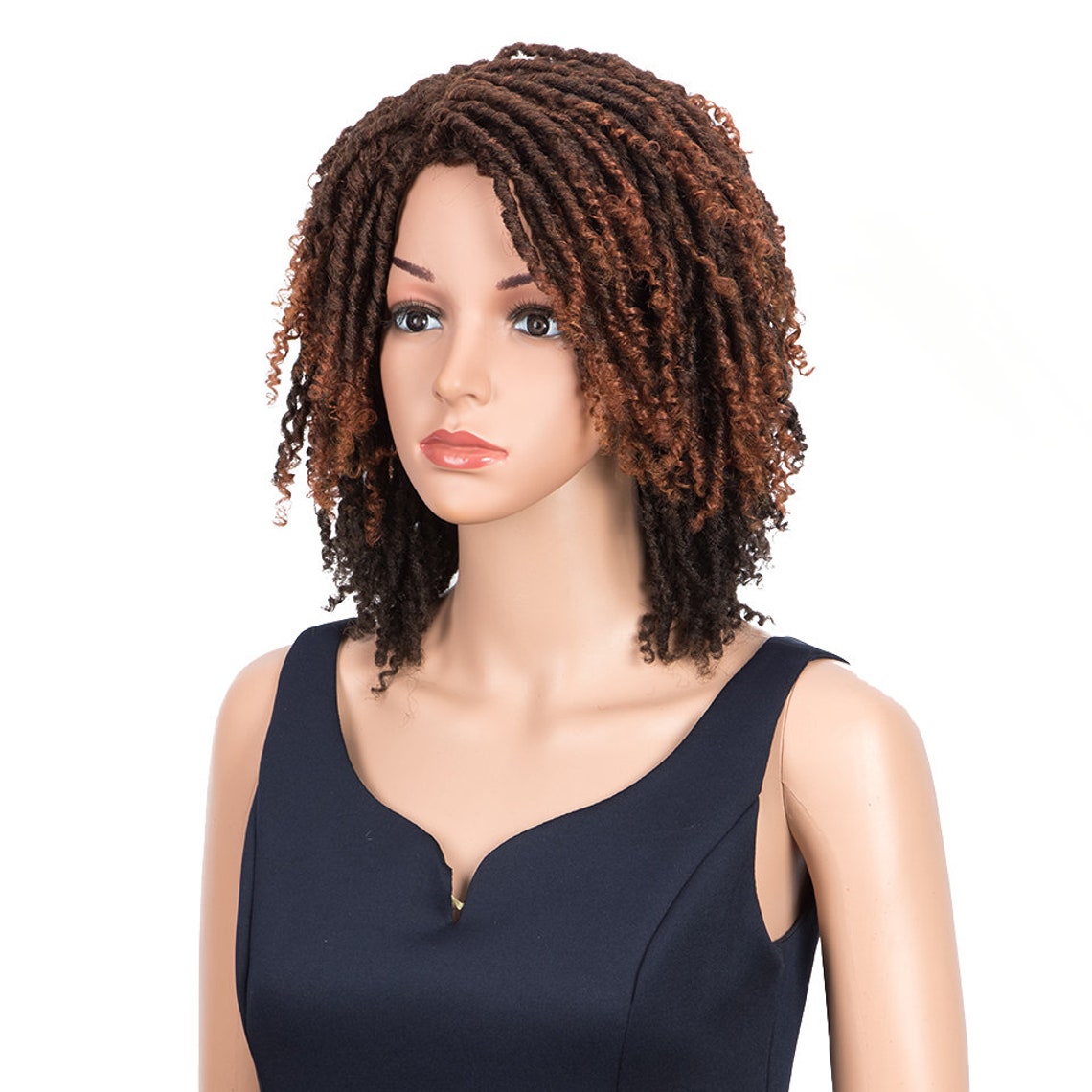 Soft Short Synthetic Wigs For Black Women 14Inch High Etsy