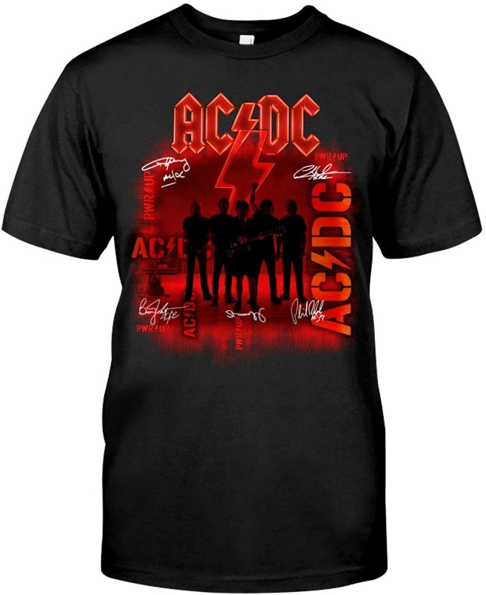 ACDC Power Up Signatures Shirt Etsy