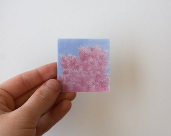 Strawberry Clouds Sticker | Original Art Sticker