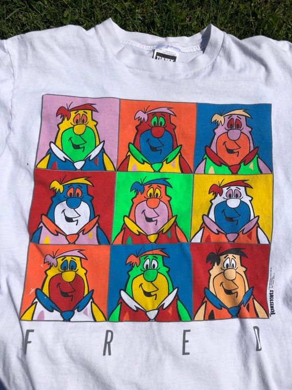 1991 Fred Flintstone Andy Warhol Tee
