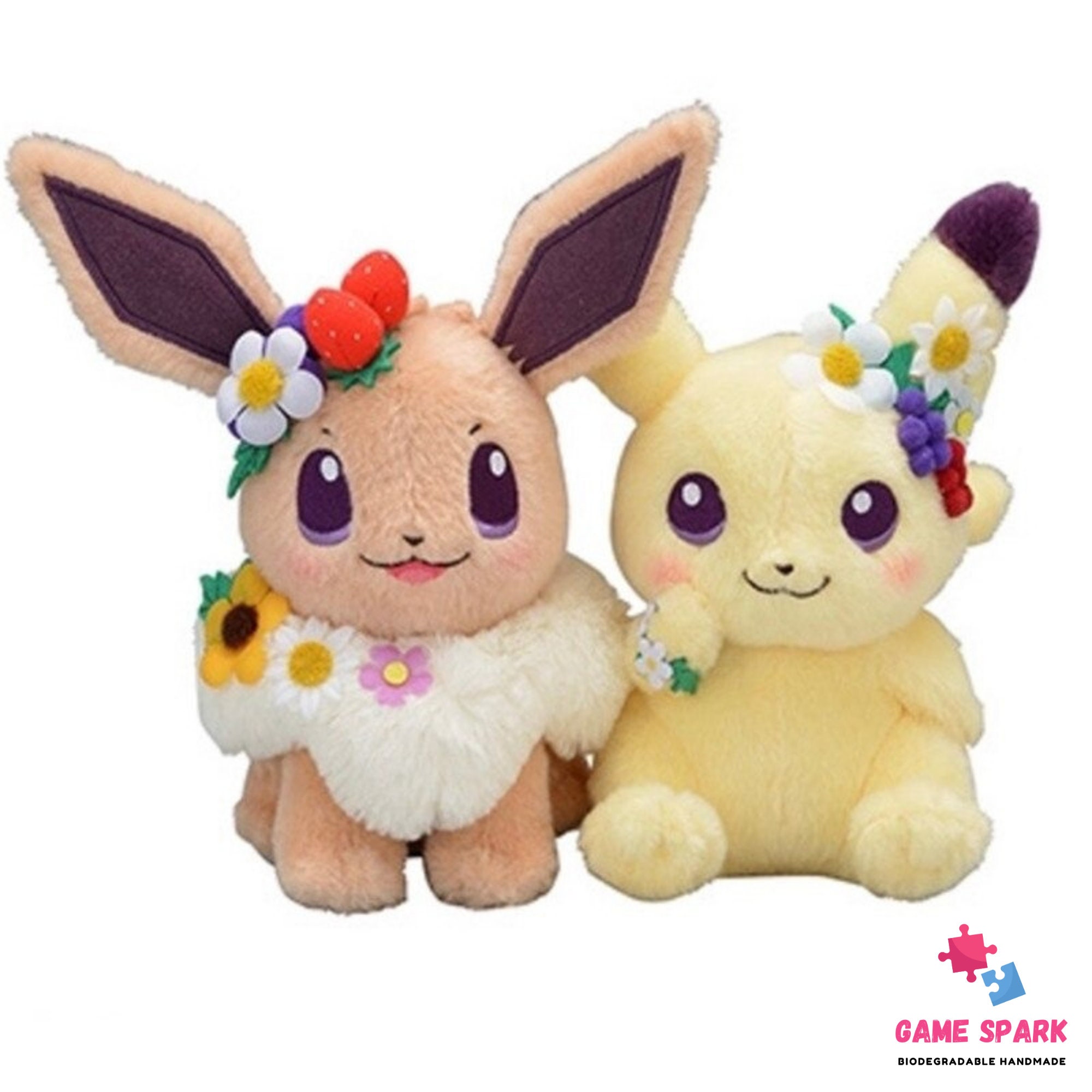 Pokemon Plush Pikachu and Eevee Pokémon Center Plush Toys Etsy