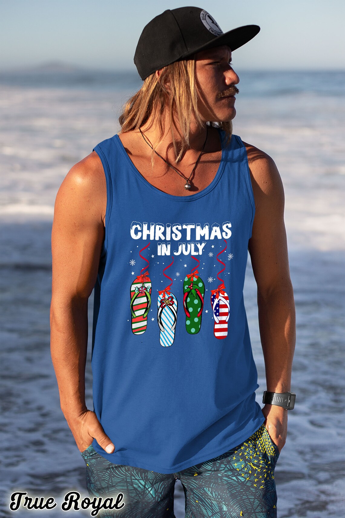 Christmas in July Tank Top Summer Xmas Tank Top Gift for Men Etsy
