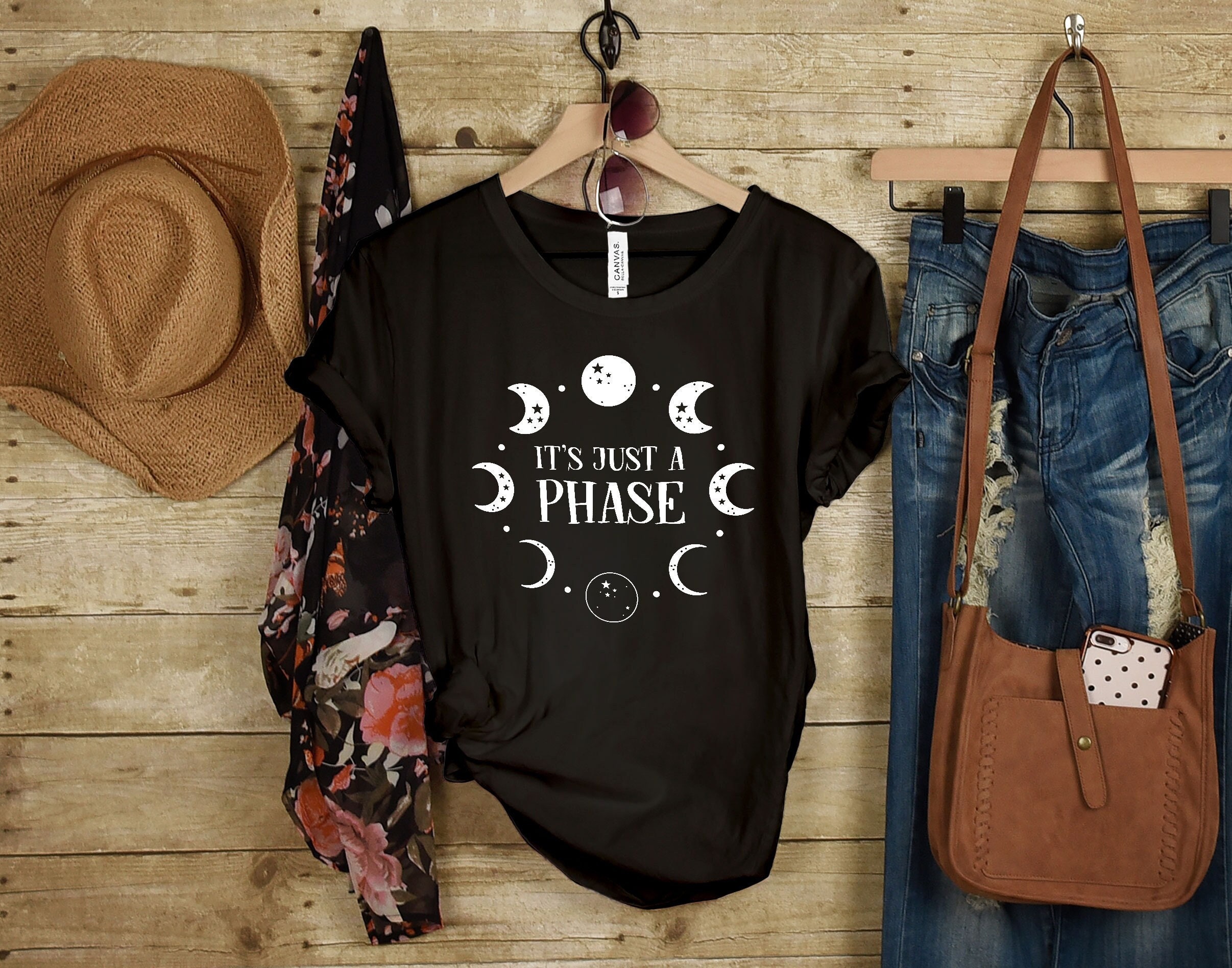It's Just a Phase Shirt Lunar Cycle Shirt Moon Shirt | Etsy