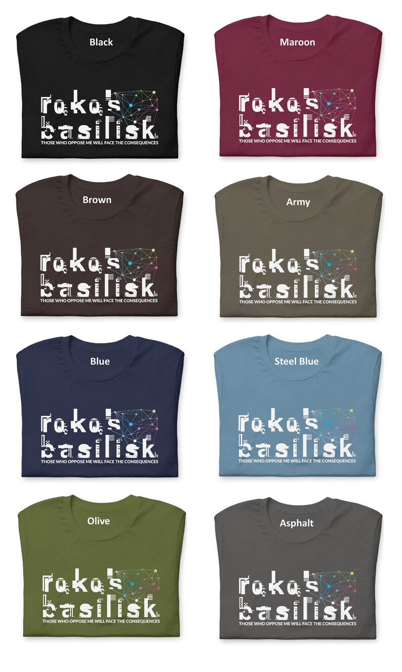 Roko's Basilisk Consequences Tshirt Thought Experiment