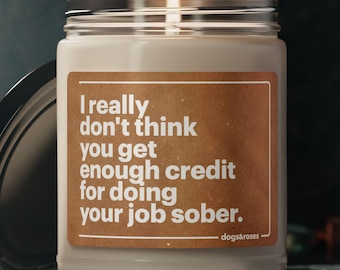 Boss Appreciation Gift Funny Candle Humor Candle for Office Boss’s Day Gift Boss Gift Appreciation Candle Custom Manager