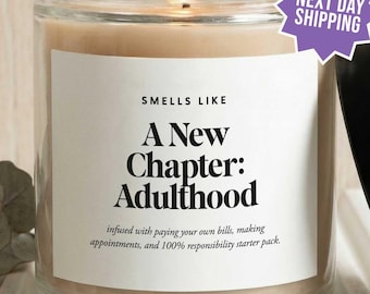 Best Friend 18th Birthday Gifts, Funny 18th Birthday Candle, Smells Like Candle, Welcome To Adulthood, Gag Gift For Daughter