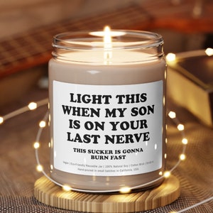 Daughter in law gifts, Funny Daughter in Law Wedding Gift Future Daughter in Law Gift Bridal Shower Gift for Daughter in Law Scented Candle