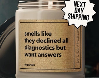 Vet Techs Funny Candle, Funny Veterinary Gifts, Vet Tech Gift, Funny Veterinary Candle, Vet Tech Week, Veterinary Medicine Appreciation Gift