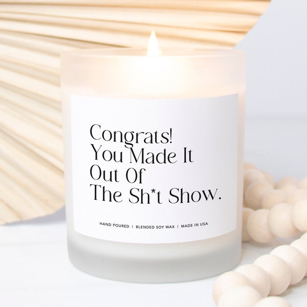Congrats on Quitting Your Job Candle, Retirement Gift, Funny Retirement Gifts for Men Gift, Quitting your job candle, New Job Candle