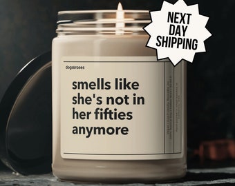 Personalized 60th Birthday Gift Funny Candle Sixtieth Birthday Gift for Her Sixties Era Sixty Years Old Turning 60 60's Custom Gift