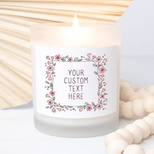 Personalized Candle, Blank Candle, Private Label Candle, Custom Logo, Gift for Her, Funny Candle, Best Friend Gift, Custom Candle