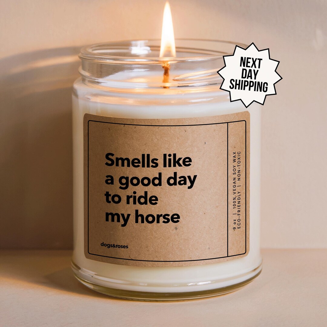Good Day to Ride My Horse Soy Wax Candle | Funny Gift for Women | Horse ...