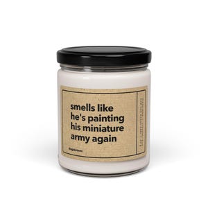 Funny Gamer Candle Gift, Warhammer Painting Candle for Wargamers, Wargamer Gifts or Birthday Gift for Miniature Painting Fans image 3