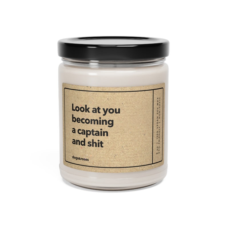 Personalized Police Captain Gift, Look at You Becoming a Captain Candle, Airline Captain Gift, Boat Captain Gift, Pilot Captain Gift Bild 3