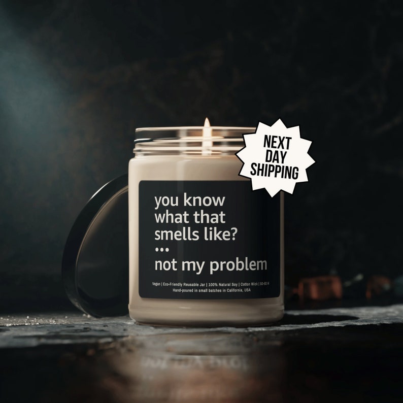You Know What That Smells Like Not My Problem Candle