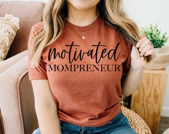 Motivierendes Momprenuer Shirt, Lustiges Muttertagsgeschenk, Mama, Mama T-Shirt, Geschenk für Mama, Geschenk von Tochter, Geschenk vom Sohn