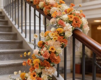 Wedding Flower Garland,Floral Row Arrrangement