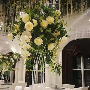 Kunstblumen-Kugeln Große Blumen-Mittelstück Blumenkugel Tischblumen-Kugeln Hochzeit Brautstrauß Hochzeit Blumenschmuck Partydeko