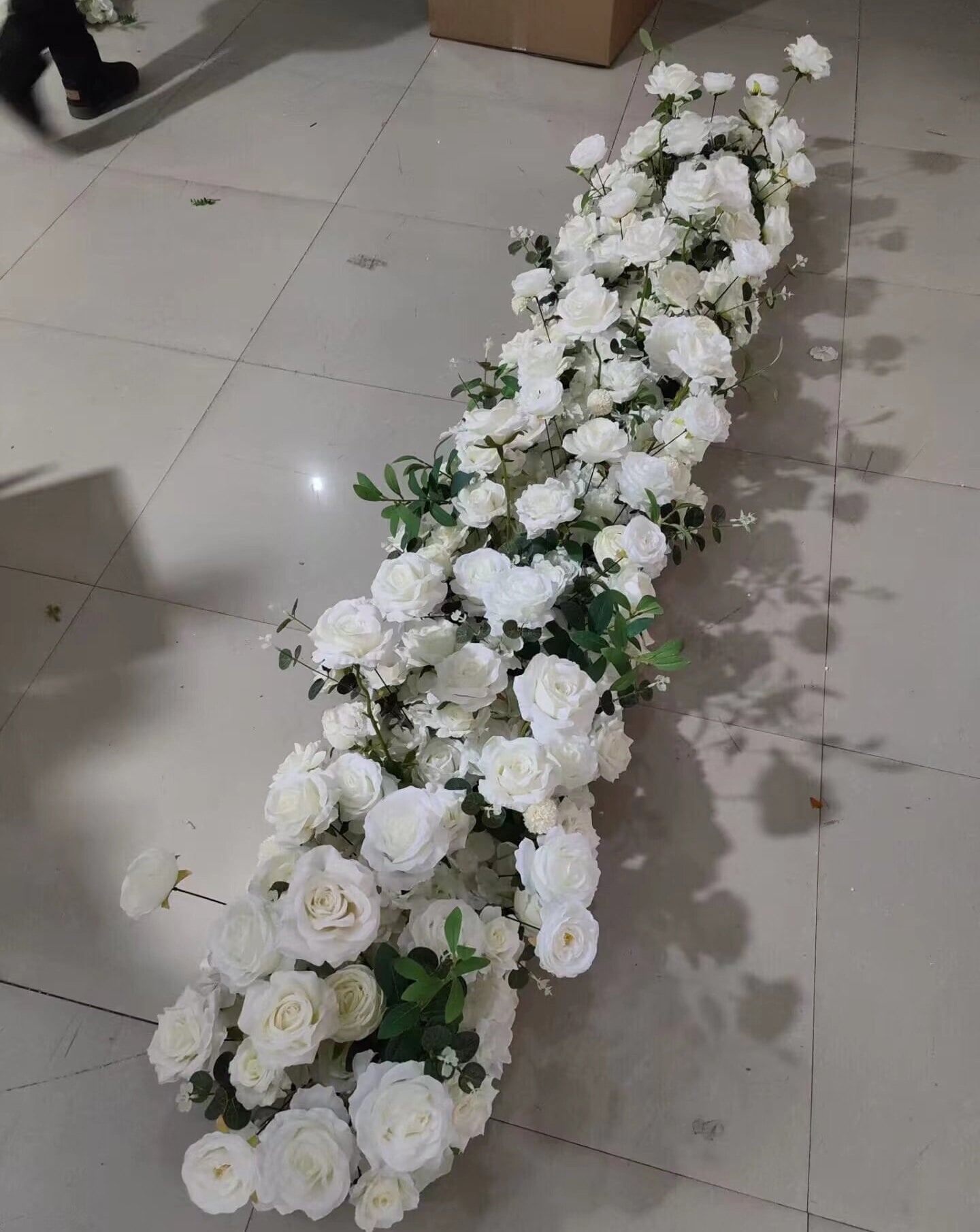 6 FT. Baby's Breath Garland White Floral Table Runner Rehearsal Dinner  Bridal Shower Wedding Flowers Arrangements Artificial Gypsophila Sale 