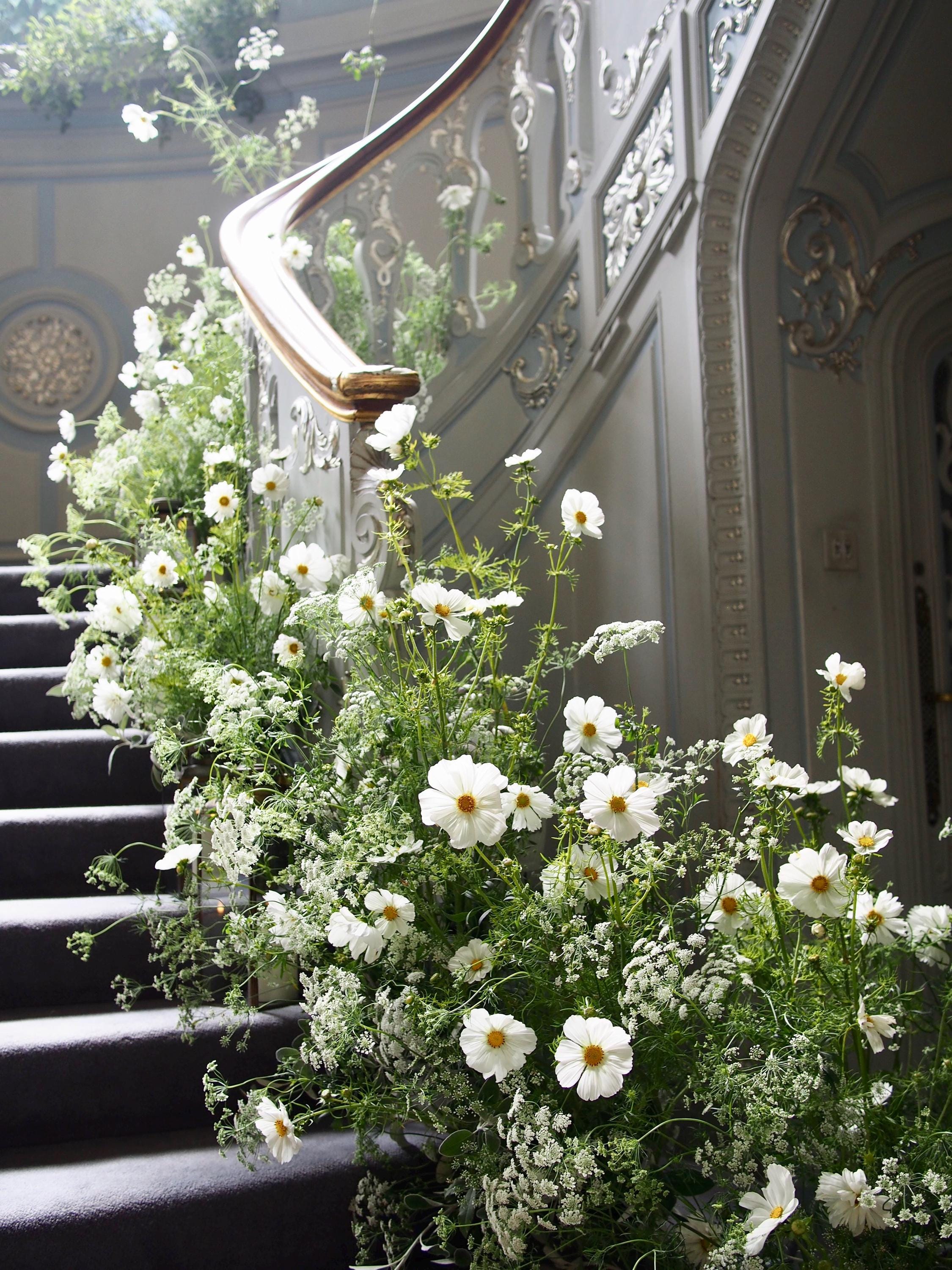Greenery Flower Garland,Wedding Stairs Flower,Artificial Wedding Flower Arch,Wedding Flower Runner,Wedding Reception,Custom