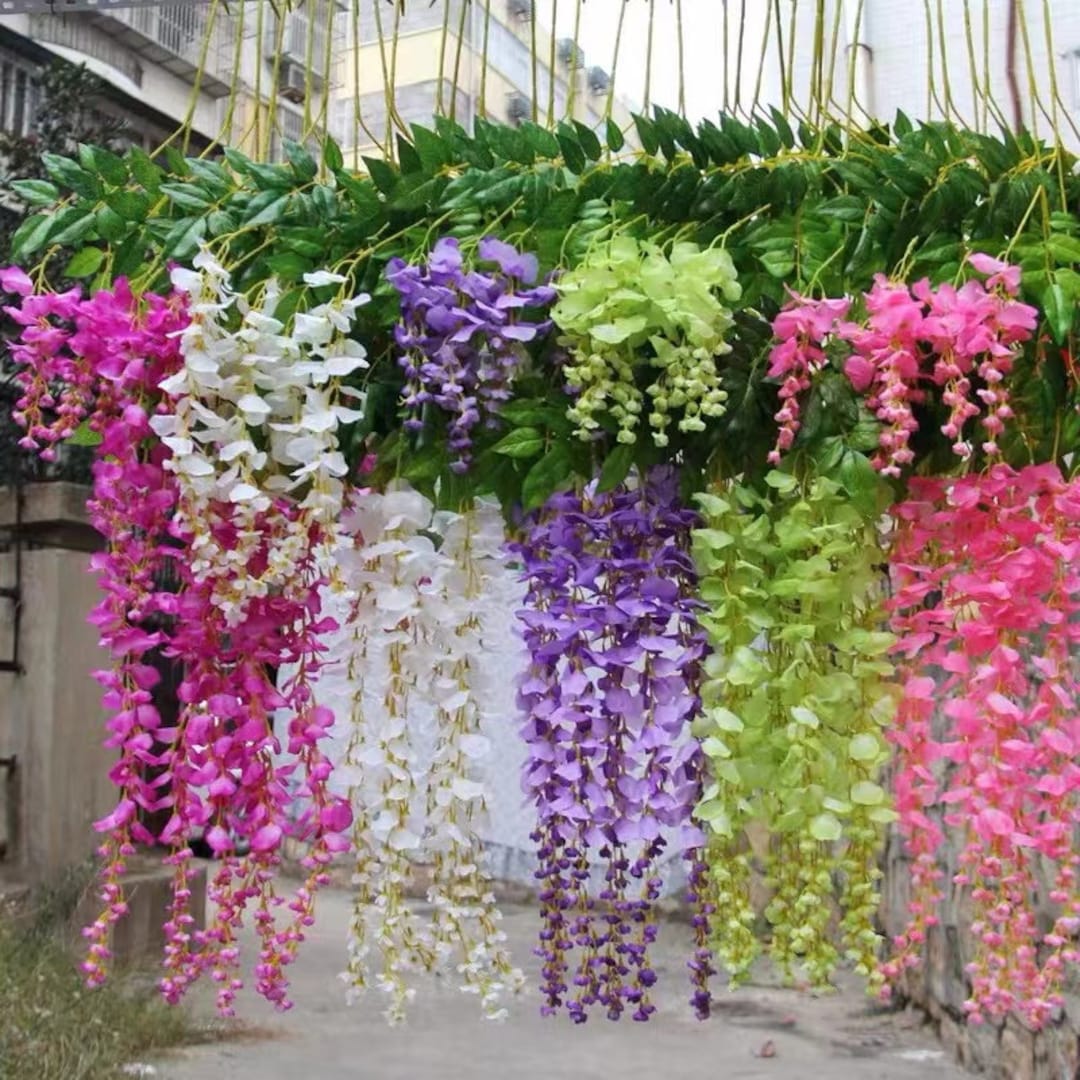 Artificial Wisteria Flowers Garlandwisteria Vine Wedding Arch - Etsy