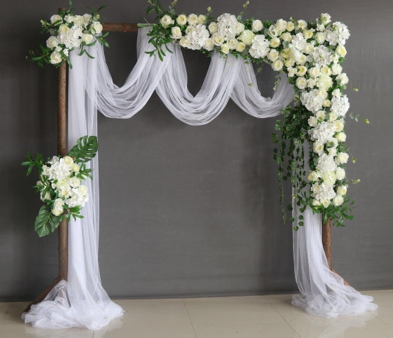 Boda Arco Flor Flor Blanco cremoso Arco Corona de flores - Etsy México Boda Arco Flor Flor Blanco cremoso Arco Corona de flores - Etsy México