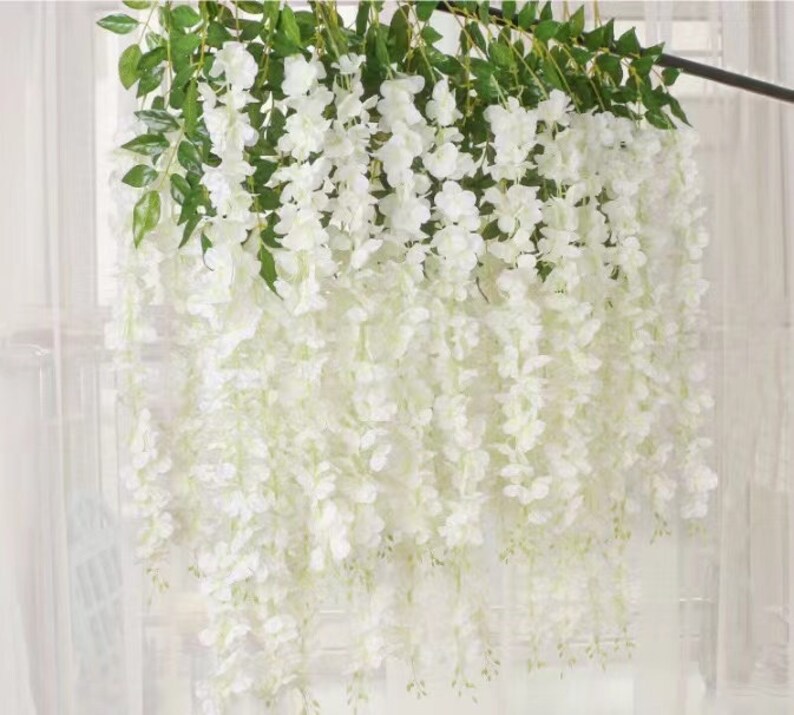 Artificial Wisteria Vine Fake Wisteria Hanging Garland Silk Etsy