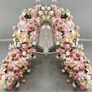 Wedding Flower Runner,Floral Garland Arch,Wedding Arrangements,Wedding Table Runner,Wedding Centrepiece,Flower Backdrop,Aisle Flowers Pink