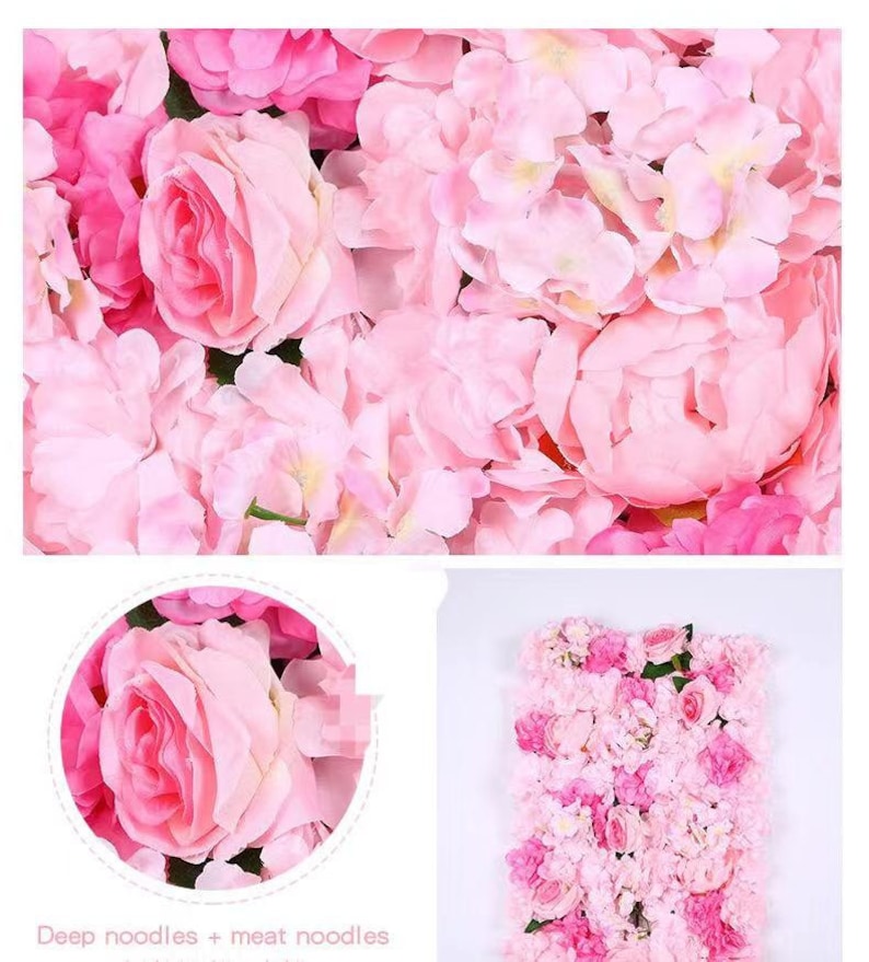 Red Flower Wall Decor for Wedding Arrangement Flower Wall Etsy