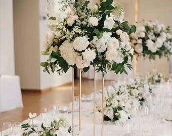 Wedding Table Centrepiece,Greenery White Rose Flower Ball,Flower Arrrangement,Floral Ball For Wedding Anniversary Birthday Party Decor